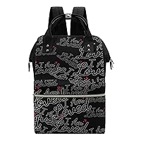 I Am Loved Large Capacity Shoulder Bag Waterproof Mommy Tote Bags Travel Diaper Backpack for Women