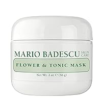 Flower & Tonic Mask - Absorbs Excess Oil and Shine - Gentle and Purifying Face Care for Men and Women - Facial Mask Ideal for Combination, Oily or Sensitive Skin, 2 oz