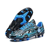 Little/Big Kid's Athletic Soccer Cleats Shoes, Boy's Girl's Kids Firm Ground Turf Soccer Shoes, Indoor/Ourdoor Lace Up Football Shoes