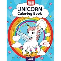 Unicorn Coloring Book - Coloring Books For Kids Ages 4-8 Girls, a Magic World with Unicorns, Princesses And Mermaids, Fun Toddler Coloring Book, Kids Coloring Books For Preschool And Kindergarten Unicorn Coloring Book - Coloring Books For Kids Ages 4-8 Girls, a Magic World with Unicorns, Princesses And Mermaids, Fun Toddler Coloring Book, Kids Coloring Books For Preschool And Kindergarten Paperback
