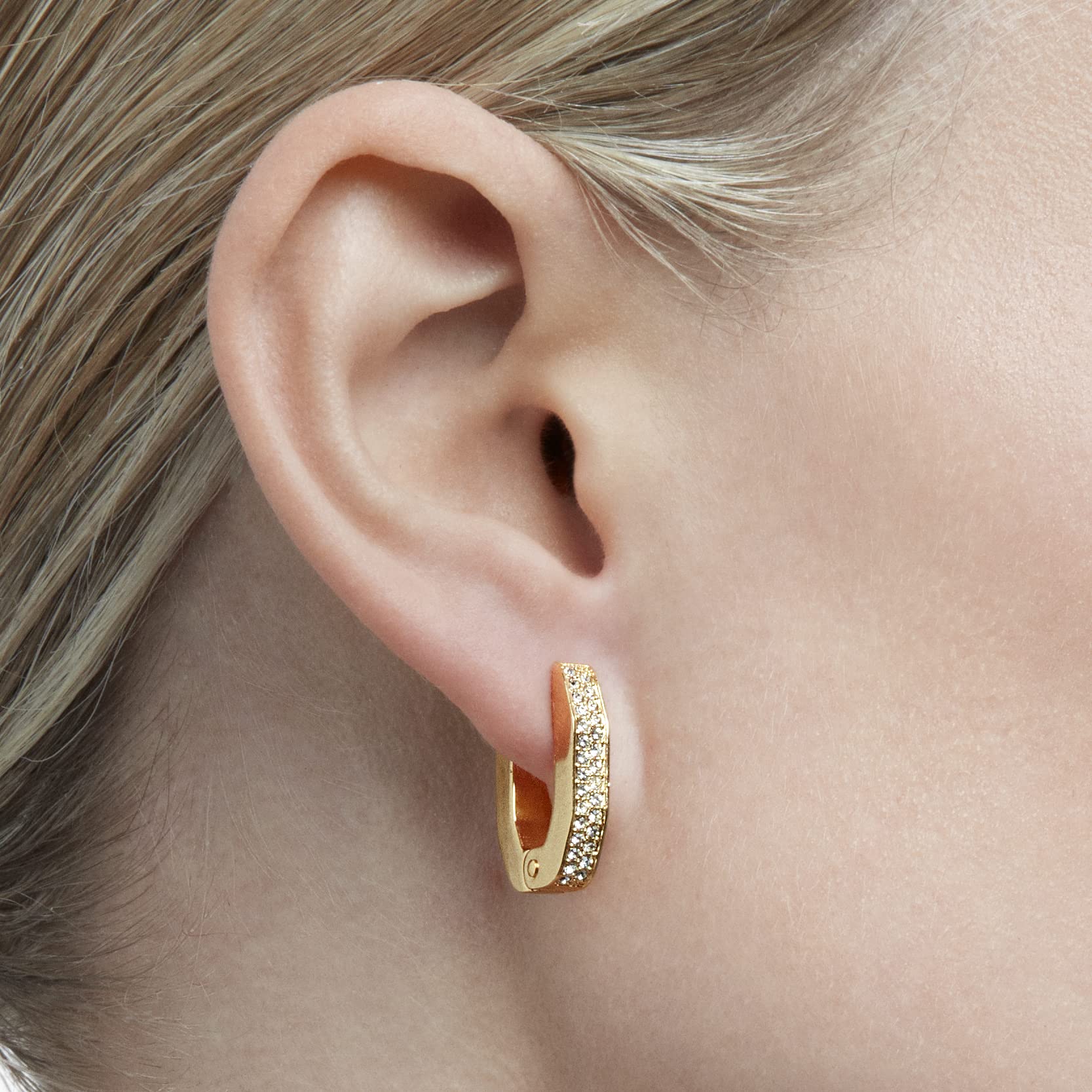 Swarovski Dextera Crystal Earrings Jewelry Collection, Rhodium Tone & Gold Tone Finish