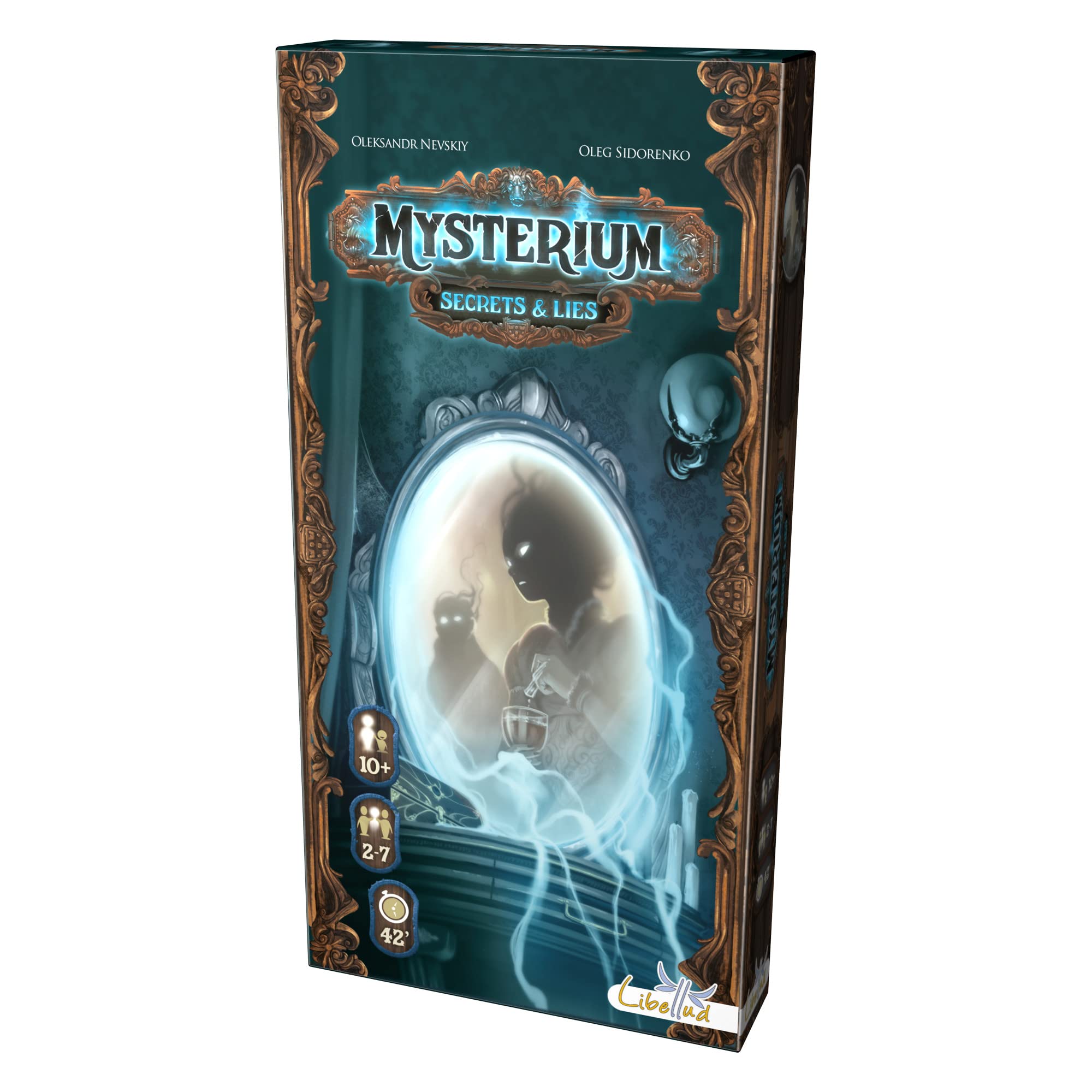 Libellud Mysterium Secrets & Lies Board Game Expansion - Enigmatic Cooperative Mystery Game with Ghostly Intrigue, Fun for Family Game Night, Ages 10+, 2-7 Players, 45 Minute Playtime, Made