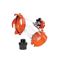 Camco Rhino Blaster — Camper Holding Tank and RV Portable Waste Tank Rinser — Provides Thorough RV Tank Cleaning — Features a Backflow Preventer & 45-Degree Clear Elbow Adapter (39080)