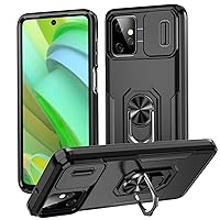 LATVIN for Moto Edge + 2023 Case with Camera Cover [12FT Military Grade Shockproof] [Anti- Scratch&Anti-Fingerprint] Slim Protective Silicone Bumper Phone Case for Moto Edge + 2023 Case
