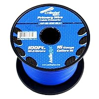Best Connections 16 GA 100 feet Blue Car Audio Home Primary Remote Wire