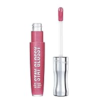 Stay Glossy Lip Gloss - Non-Sticky and Lightweight Formula for Lip Color and Shine - 123 Back Row Smooch, .18oz