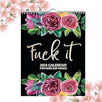 2024 Wall Calendar for Tired-Ass Women Women Calendar Fuck It Calendar Tired Wall Calendar for Tired Hilarious Planner Monthly Hanging Calendar for Home Office