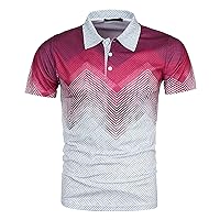 Polo Shirts for Men Casual Short Sleeve Button Down Summer Shirts Trendy Comfy Tee Tops Golf Shirts for Men