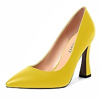 Womens Pointed Toe Evening Matte Dress Slip On Solid Stiletto High Heel Pumps Shoes 4 Inch