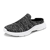 DREAM PAIRS Women's Mules Shoes Slip on Sneakers Knit Flats Platform Lightweight Breathable Non-Slip Walking Shoes