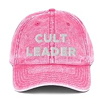 Cult Leader Hat (Embroidered Vintage Cotton Twill Cap)