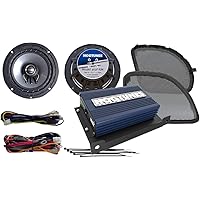 Hogtunes REV200RG KIT-RM Speaker Kit (Gen 3 200 Watt 4-Channel Amp and for 2015-2016 Harley-Davidson Road Glide Models)