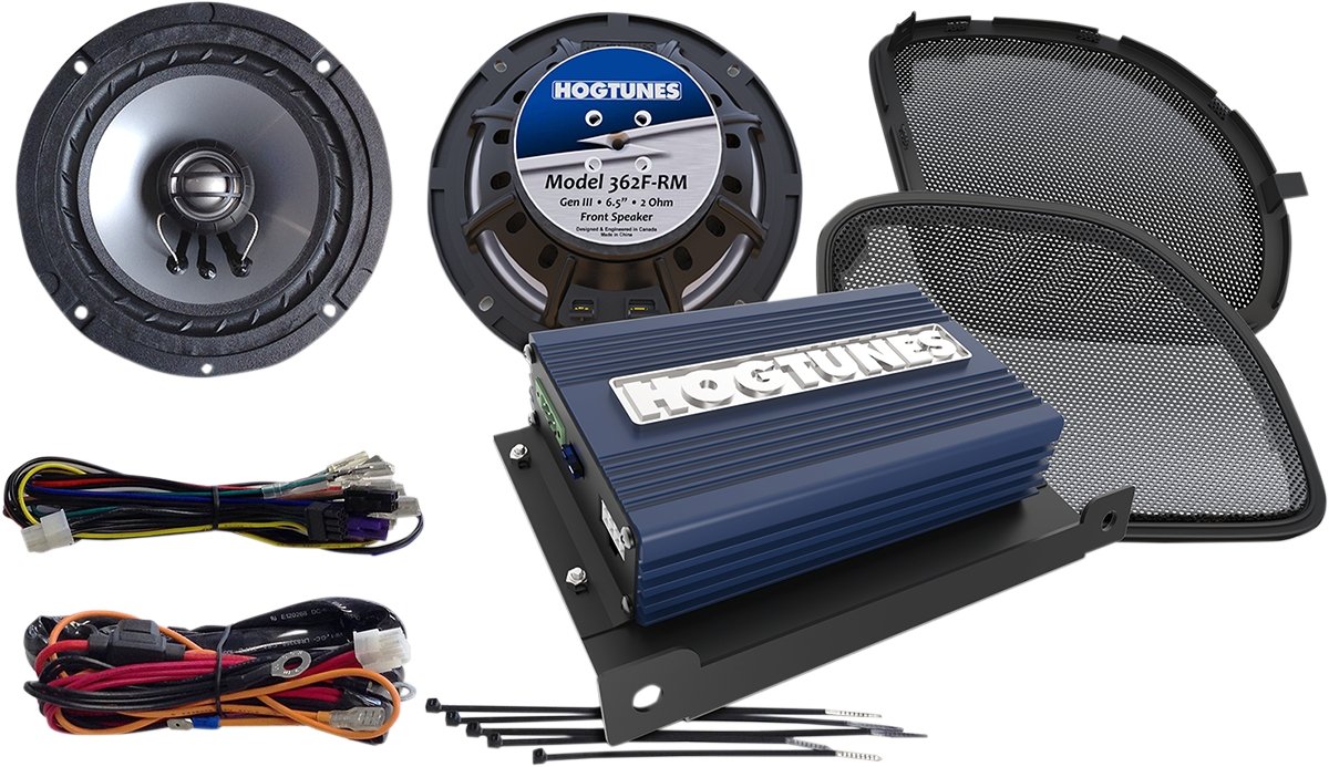 Hogtunes REV200RG KIT-RM 2-Channel Amp Speaker Kit
