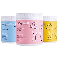 Allergy and Itch Chews, Mobility Chews & Calming Chews Bundle - Itch and Anxiety Relief - Joint Supplement for Dogs