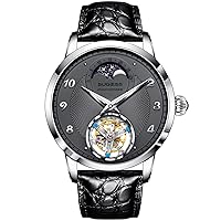 S429.02 Tourbillon Master MoonPhase Seagull ST8235 Movement Sapphire Crystal Men's Business Luxury Mechanical Watch 1963 Silver, silver, Strap.