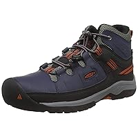 Keen Kids Boy's Targhee Mid WP (Toddler/Little Kid) Blue Nights/Roobios