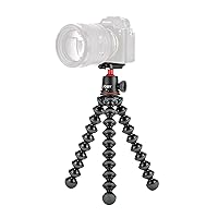 JOBY GorillaPod 3K Kit, Compact Tripod 3K Stand and Ballhead 3K for Compact Cameras, Tripod Kit, Travel Tripod for Cameras, Holds Devices up to 6.6lbs, JB91507, Made in Italy, Black/Charcoal