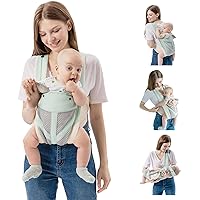 FUNUPUP Baby Carrier Newborn to Toddler, 4-in-1 Adjustable Breathable Infants Carrier Slings for Baby up to 35 lbs (Blue)