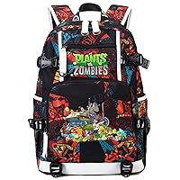 Game Plants vs. Zombies Backpack Shoulder Bag Bookbag School Bag Daypack Satchel Laptop Bag Color Red21