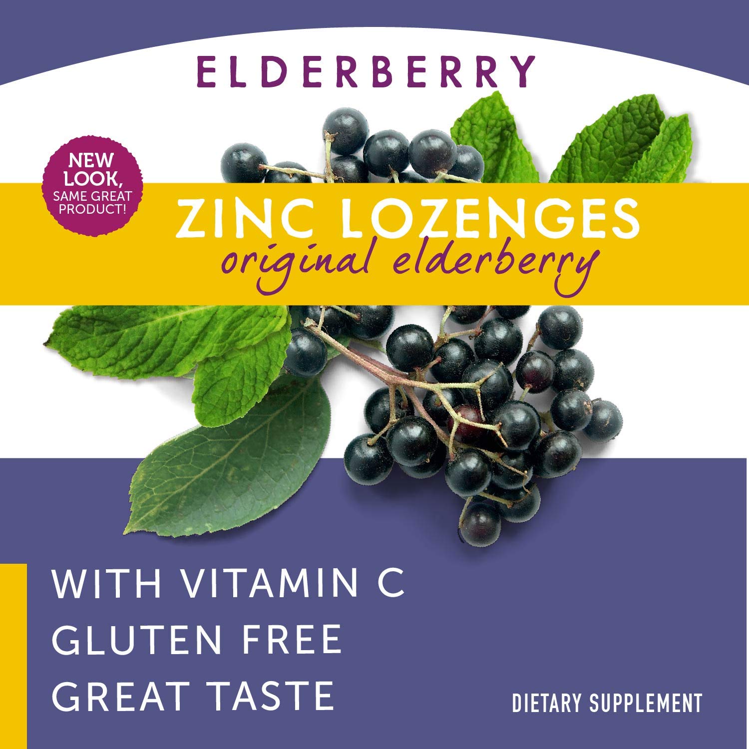 Nature’s Way Sambucus Organic Zinc Lozenges, Elderberry and Zinc Lozenges with Vitamin C, Certified Organic, Berry Flavored, 24 Lozenges