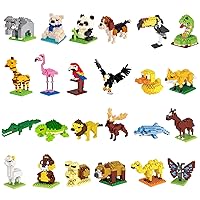 24pcs Mini Building Block Sets Party Favor for Kids 8-14 Years Girls and Boys Family Fun Time Toys