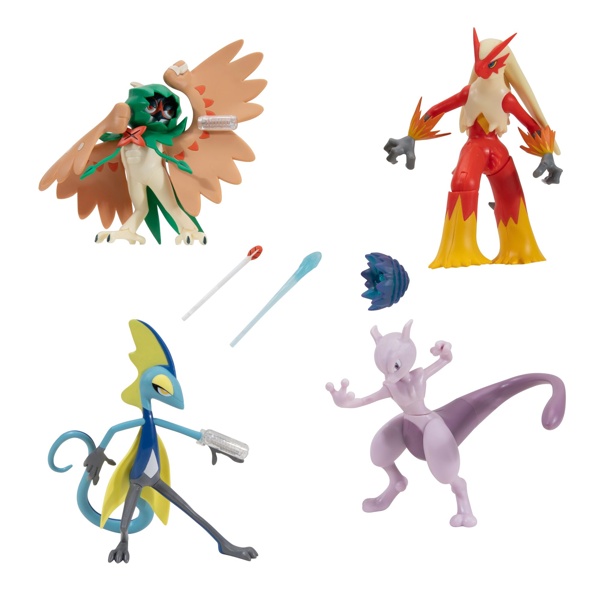 Pokemon Battle Feature Figure 4 Pack - Includes Four 4.5-Inch Battle Figures with Unique Battle Features - Amazon Exclusive