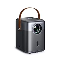 [2024 Newest Auto Focus & Keystone] Projector with WiFi 6 and Bluetooth 5.2, ALVAR Portable Outdoor Projector 4K, Super Low Noise, Dust-Proof, 50% Zoom, 600 ANSI Native 1080P Proyector TV Stick PPT