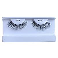 100 Pairs 100% Human Hair False Eyelashes Natural Black #218