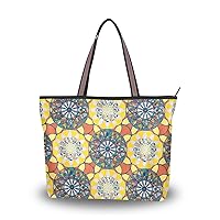 Tote Bag Colorful Tartan Creative Design Shoulder Bag Handbag for Women Girls