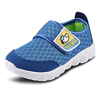 Toddler Kid's Cute Casual Lightweight Walking Athletic Shoes Boys and Girls Mesh Strap Sneakers