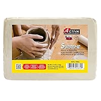 ACTIVA Supreme Artist's Air-Dry Modelling, 3.3 pounds, White Clay