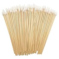 500pcs Precision Cotton Swabs with 6'' Long Sticks for Gun Cleaning, Makeup or Pets