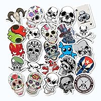 25pcs Collection Skulls Decals Stickers Criminal Heart Rose Anatomy Pack 4