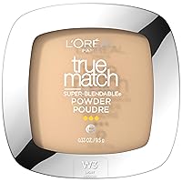 L'Oreal Paris True Match Super Blendable Oil Free Foundation Powder, W3 Light Medium, 0.33 oz, Packaging May Vary