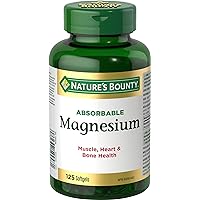 Nature's Bounty Absorbable Magnesium, 125 Liquid Softgels Capsules