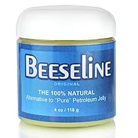 Beeseline Original - 100% Natural & Hypoallergenic Alternative to Petroleum Jelly - Lips, Hands, Baby, Makeup Remover and More (1, 4 oz)