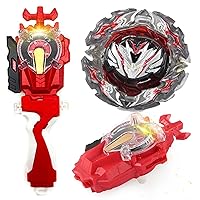 Sparking Launcher Set Bey Battle Blade Burst Gaming Top Toy B-195 Booster Prominence Valkyrie.Ov.at Blade Blades for Boys 6-8 Battling Tops Left Right String Launcher Grip for Kids