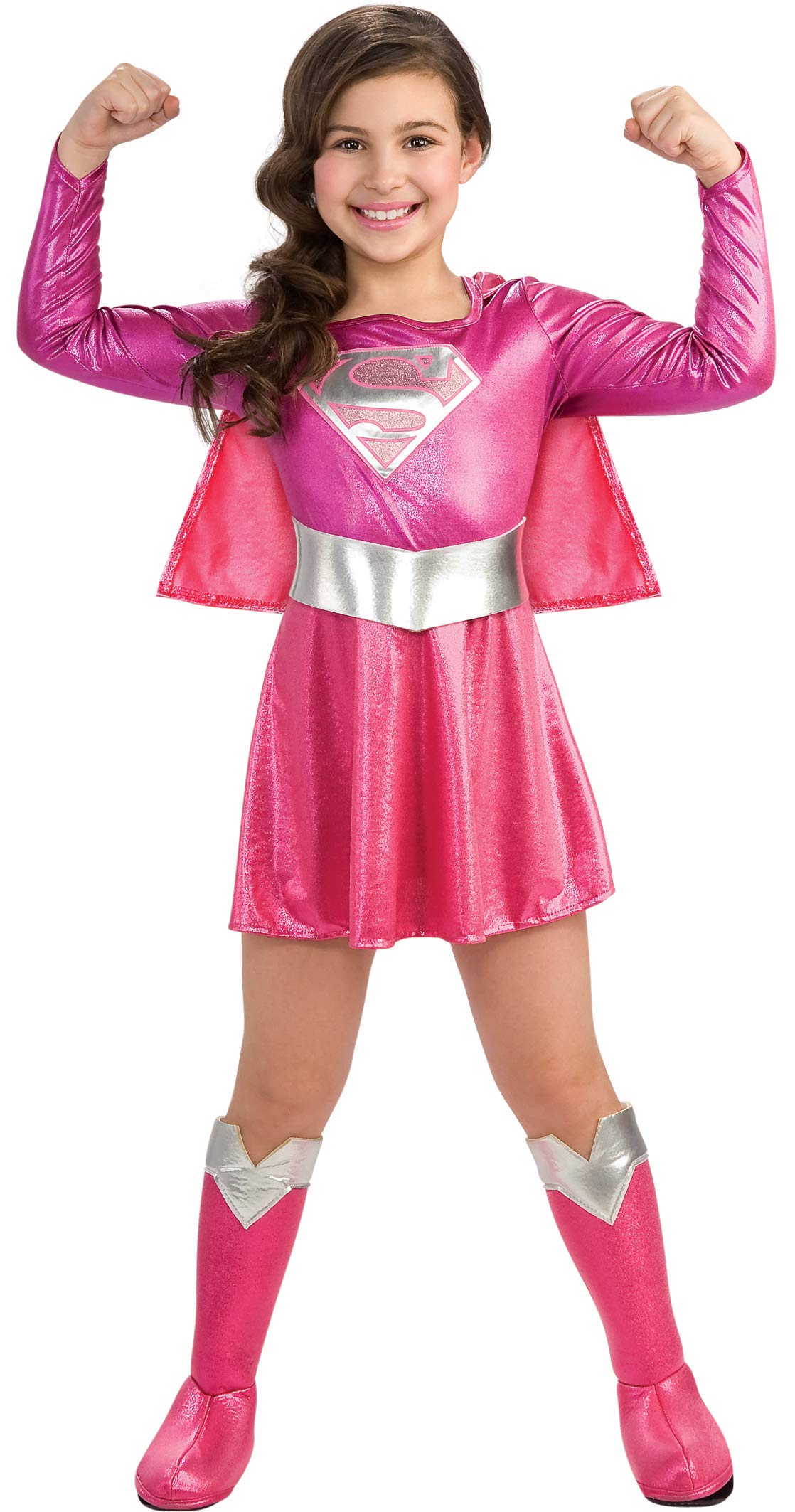 Rubie's Child's Pink Supergirl Child's Costume, Small, Pink/silver