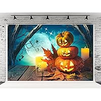 20x10ft Horror Pumpkin Trick or Treat Jack Theme Horror Night Spider Board for Horrible Party for Kids Photo Background Halloween Decoration Background