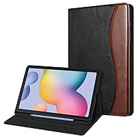 Fintie Case for Samsung Galaxy Tab S6 Lite 10.4 Inch 2024/2022/2020 with S Pen Holder, Multi-Angle Viewing Soft TPU Back Cover with Pocket Auto Wake/Sleep, Dual Color