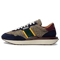 Polo Ralph Lauren Mens Train 89 Leather & Canvas Trainer