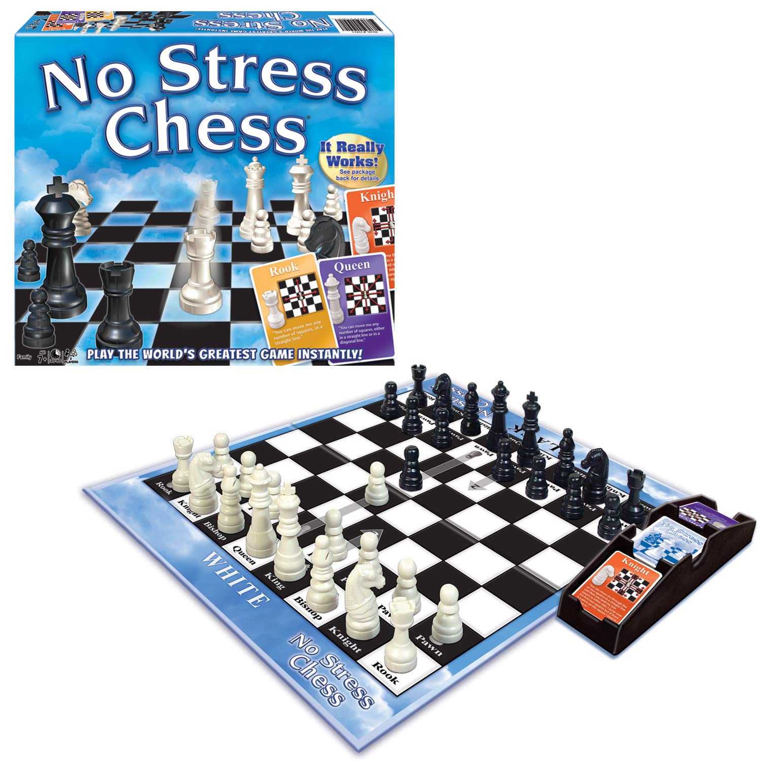 Winning Moves Games Winning Moves No Stress Chess, Natural (1091) for 2 players