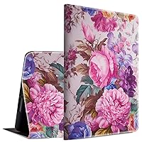 Case for All-New Fire HD 10 Tablet 11th Generation 2021 Release & Fire HD 10 Plus Tablet BFSEROBJ Lightweight Adjustable Stand Smart Protective Cover with Auto Wake/Sleep,Beautiful Flower