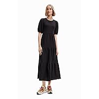 Desigual Women's Woman Woven Dress 3/4 Sleeve