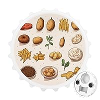 Potato Hand Drawn Food Funny Bottle Opener Refrigerator Magnetic Home Decorative Gifts for Beer Lovers