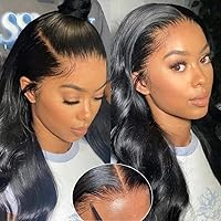 UNICE Pre Everyting Glueless Frontal Wig Body Wave 13X4 HD Pre Cut Lace Front Wigs Human Hair Pre Bleached Invisible Bye Bye Knots Wig Pre Plucked 150% Density 26inch