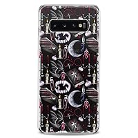 Case Compatible with Samsung S24 S23 S22 Plus S21 FE Ultra S20+ S10 Note 20 S10e S9 Slim fit Print Red Blood Cute Clear Goth Halloween Flexible Silicone Design Vampire Lips Lightweight