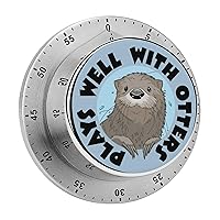 Cute Otter Kitchen Timer Countdown Cooking Timer Reminder Wind Up Timer for Home Study