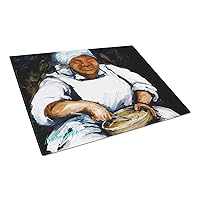 MW1087LCB Hot Water Cornbread Glass Cutting Board Large Decorative Tempered Glass Kitchen Cutting and Serving Board Large Size Chopping Board