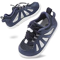 BARERUN Toddler Shoes Boy Girl Sneakers Lightweight Breathable Barefoot Running/Walking Shoes Toddler Tennis Shoes with Adjustable Tightness